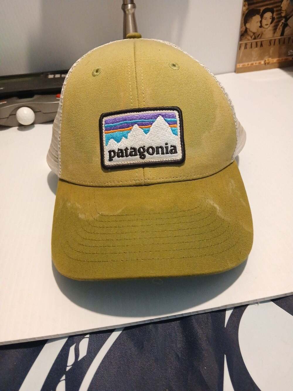 Patagonia Trucker Hat Green Snapback Logo Patch